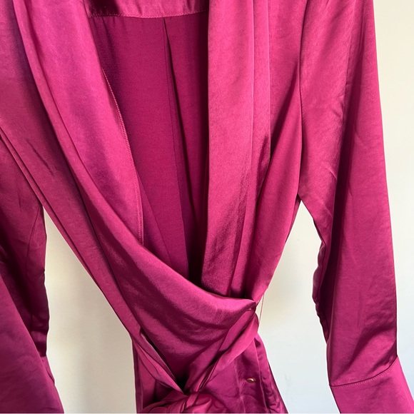 Aaka wrap sleeve Dress in Bougainvillea Pink Size L - Picture 2 of 6
